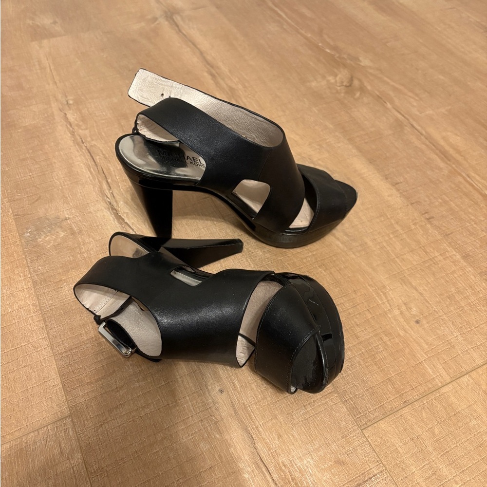 MICHAEL Michael Kors Black Cutout Heels
